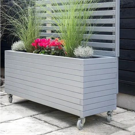 Garden Wooden Planter  L120 x W30 x H30cm